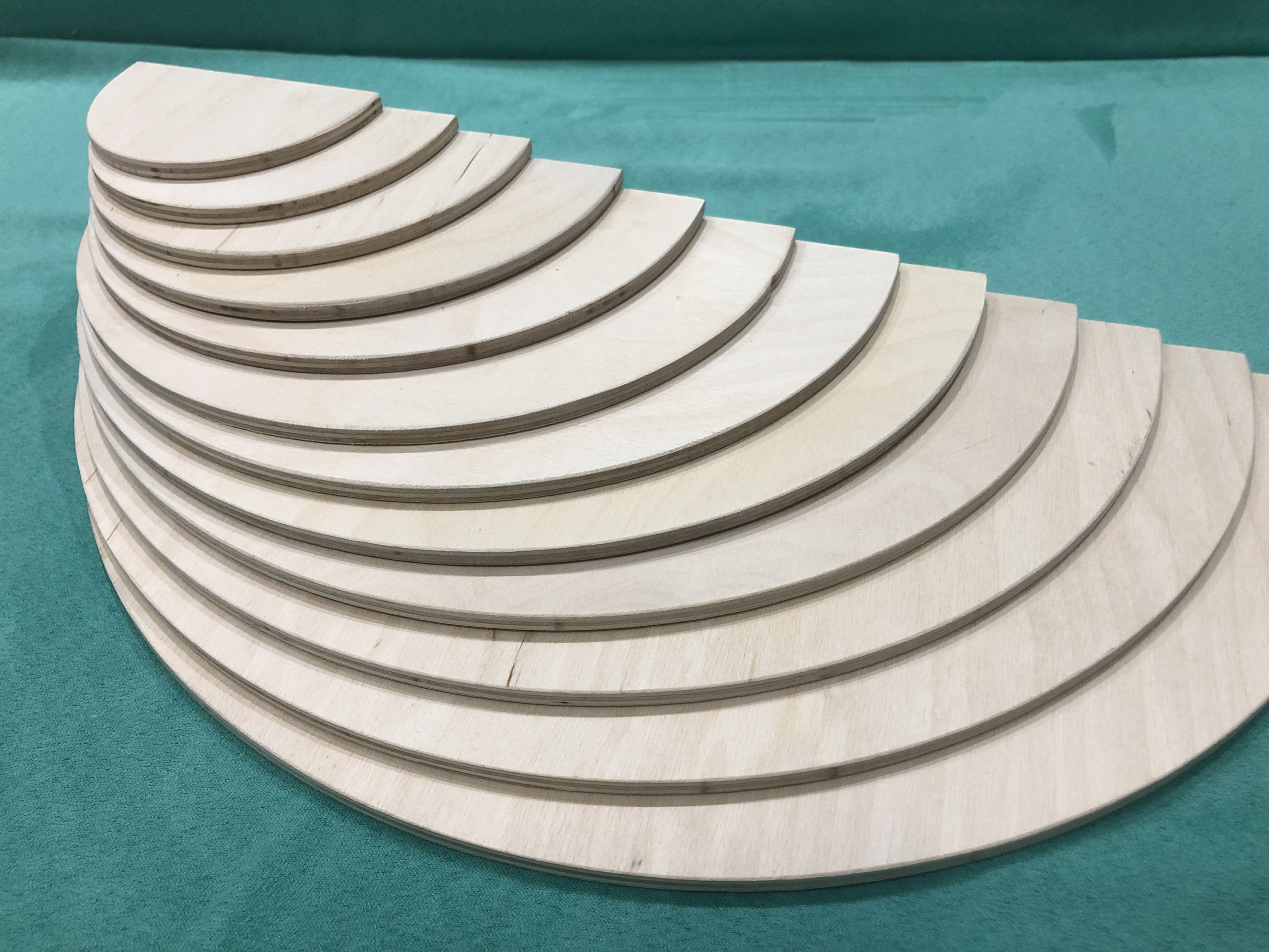 12 Piece Wooden Semicircles Rainbow Stacker – Things Never Forgotten