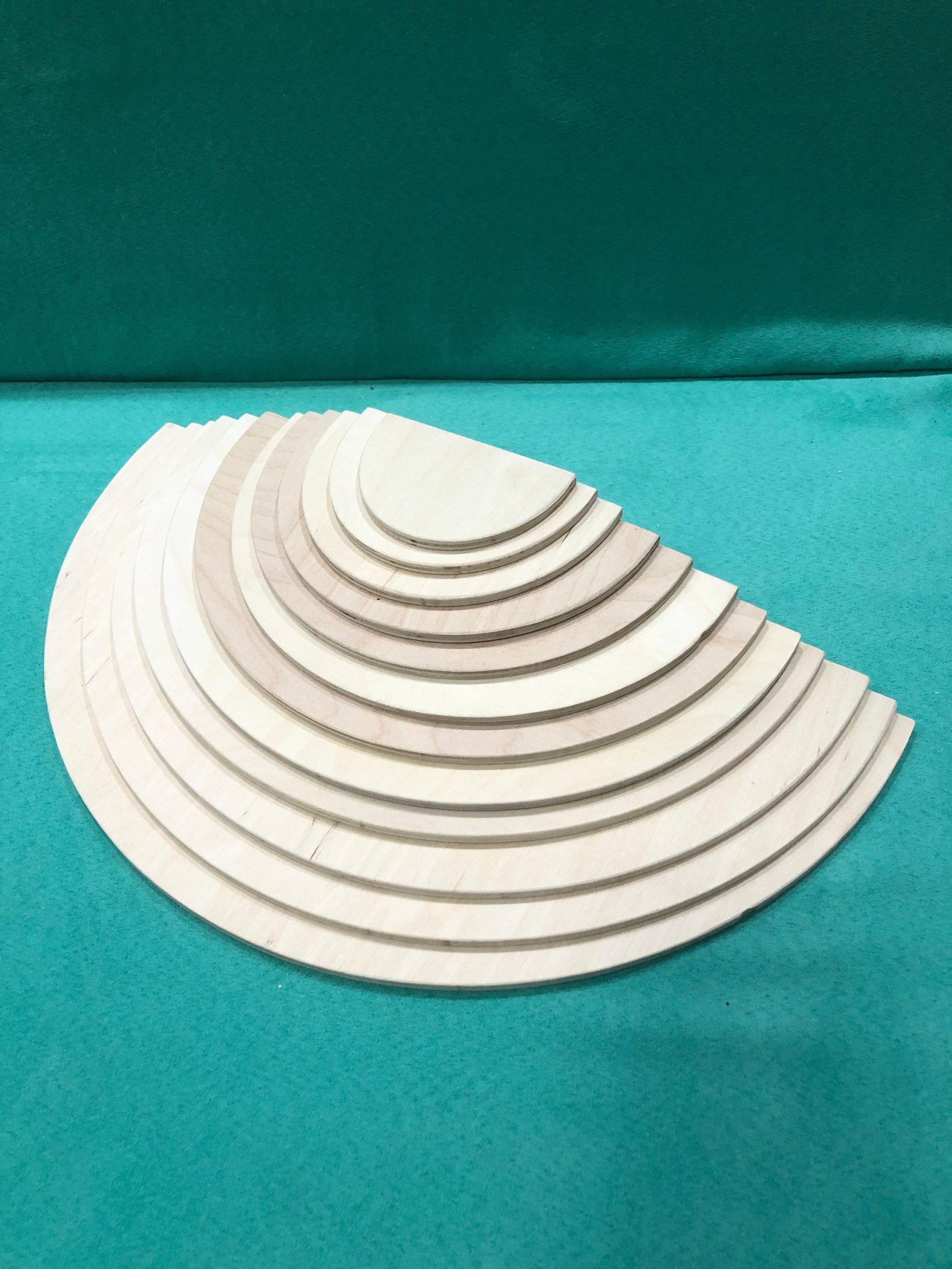 12 Piece Wooden Semicircles Rainbow Stacker – Things Never Forgotten
